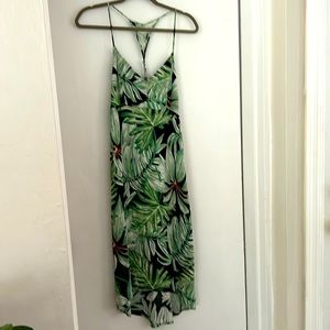 NEW | Chaser Tropical Leaf Halter Dress